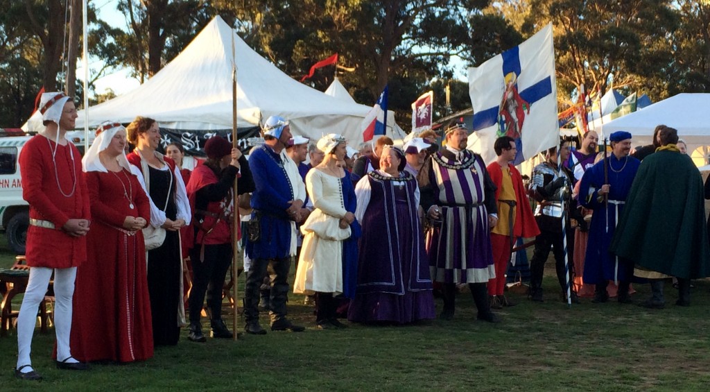 The Barony of Politarchopolis and her allies. Photo by THL Ceara Shionnach April 2014