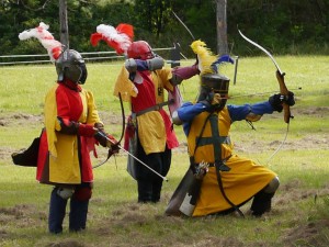 Combat archers at Great Northern War 2014. Photo by Count Sir Edmund of Shotley, June 2014