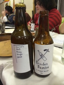 Ursula's demise; a carroty brew made and brought by Innilgardians/Hermanites. Photo by TH Lady Ceara Shionnach, July 2014