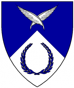 Arms of St Monica, as rendered by Baron Master William Castille.