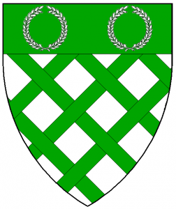 Arms of Willoughby Vale, as rendered by Baron Master William Castille.