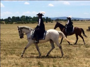 Two of the riders in the Equestrian Ballet. Photo by TH Lady Ceara Shionnach, November 2014.