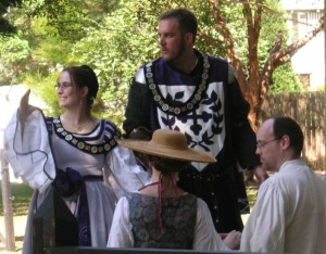 Gabriel de Beaumont and Constanzia Moralez y de Zamora, first Baron and Baroness of Saint-Florian-de-la-rivière. Photo by Gryffyd Ruddlyn (as published on the St Florian website).