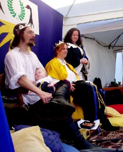 Craig Eideard MacGhille Aindrais and Morwenna Aelflaed o'r Glyn, sixth Baron and Baroness of Aneala. Photo courtesy of Sir André de Montségur.