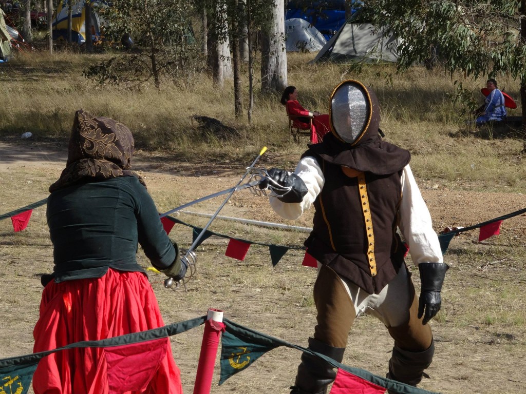 Alexous of Uri and El Lobo of House Deorc. Photo provided by Master WulfWine of Grimwald.