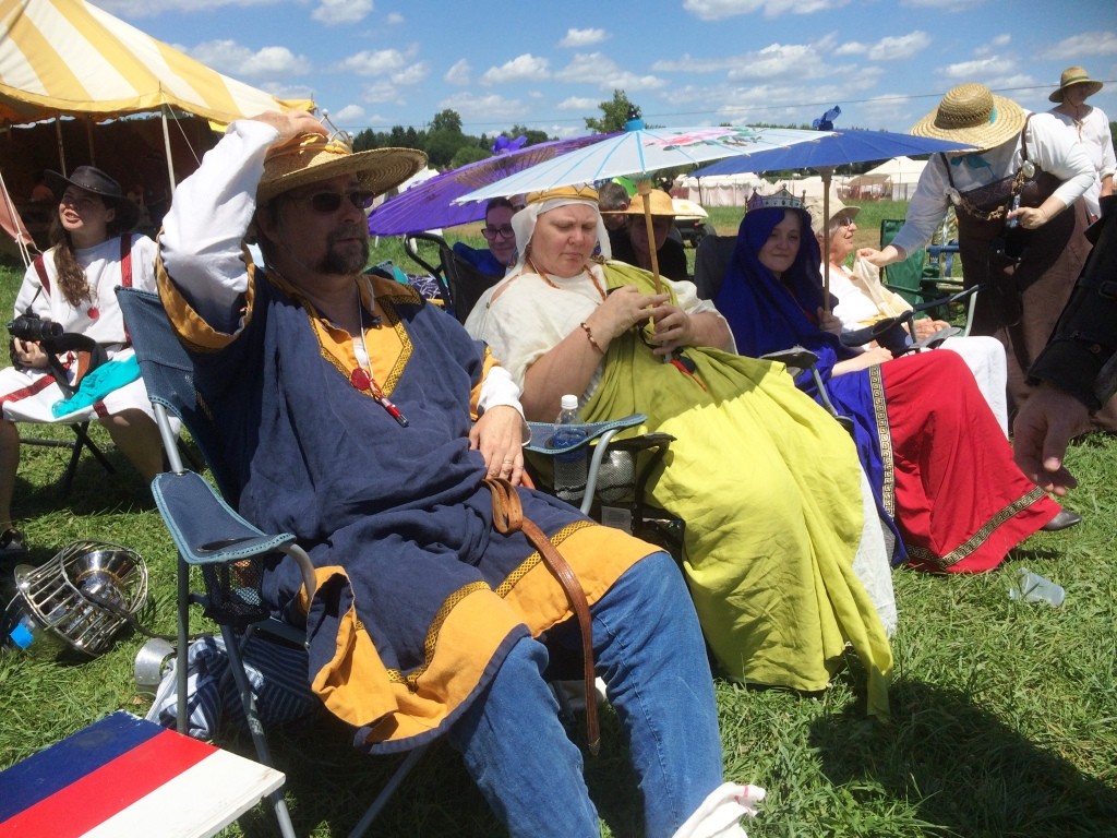 Spectators at the Whack-a-Roo tourney. Photo by THB Ceara Shionnach, July 2015.